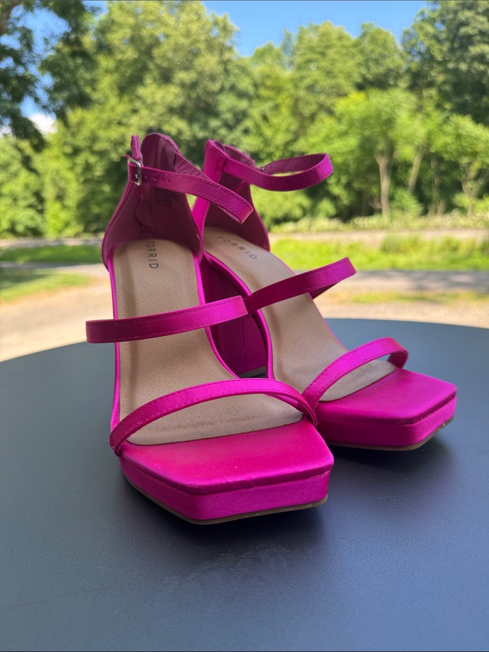 torrid Hot Pink Strappy Platform Heels